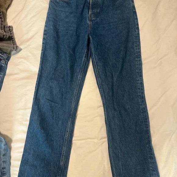 Reformation dark rigid straight jeans, size 28 - Picture 3 of 3